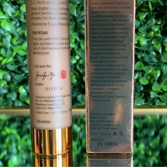 Yensa TAN 2 Super Serum Silk Foundation | Tan Warm | NEW | 30mL Full Size | BNIB - Picture 14 of 16